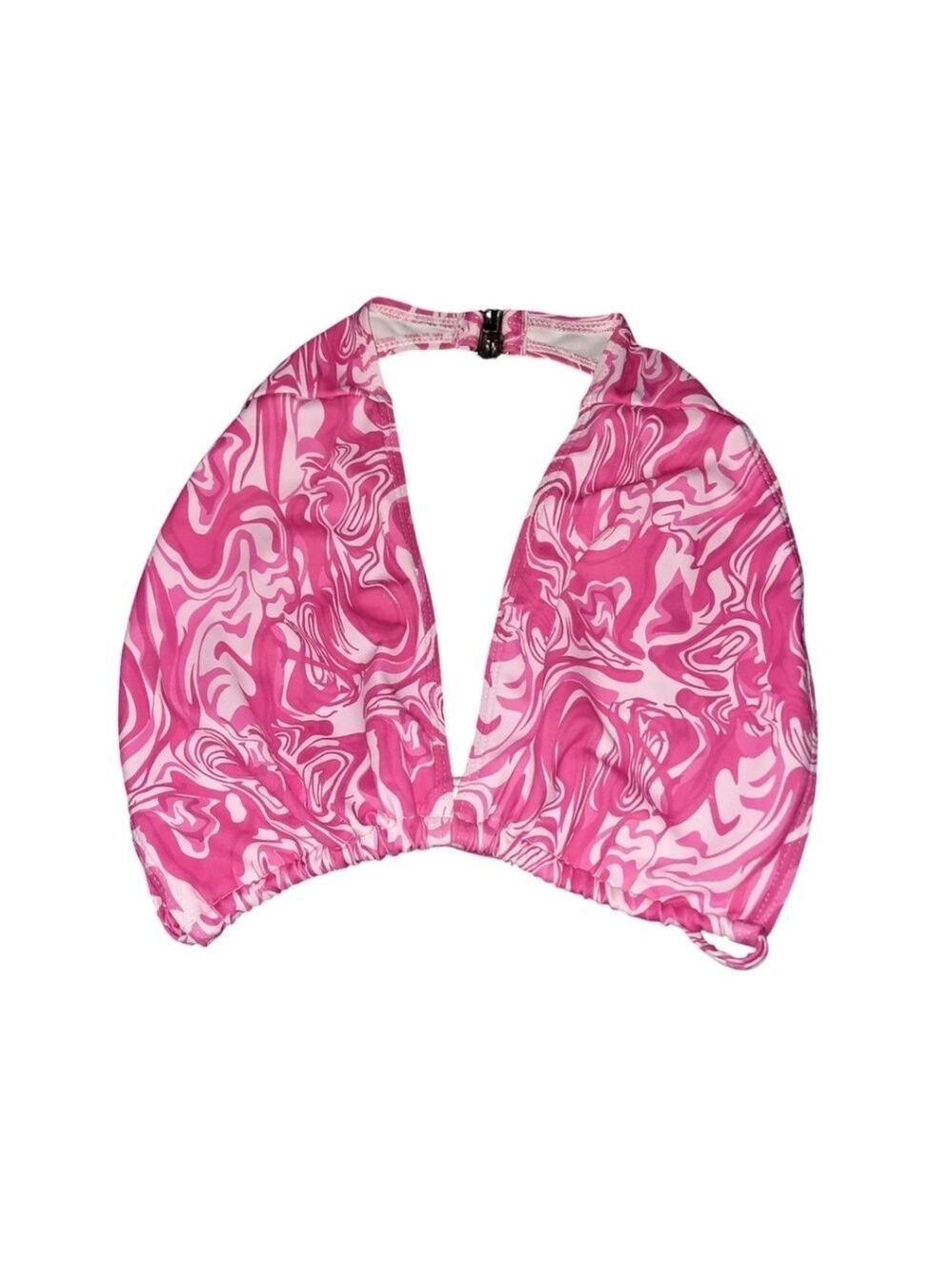 Romwe Tie Dyed Bikini Top Small